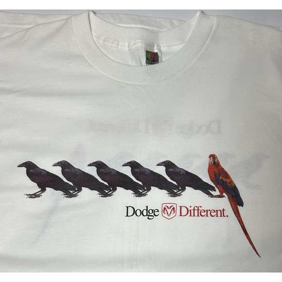 VTG Dodge Different Puerto Rico Crows Promo T-Shirt - Picture 3 of 5